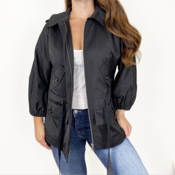 TALBOTS Oversized Utility Rain Slicker Jacket Small Fall Spring Casual - Picture 1 of 8